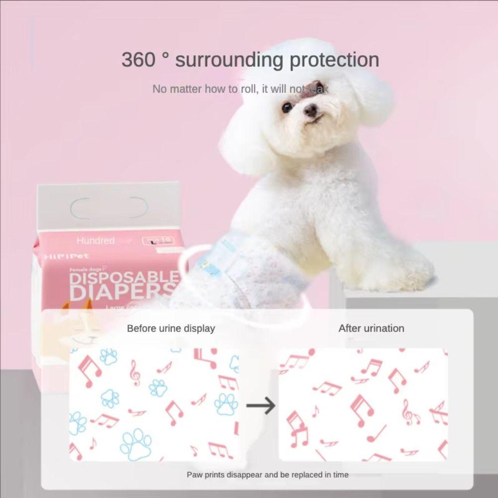 10 шт. Непромокаемые менструальные трусы для собак, хлопковое нижнее белье для питомцев, подгузник, для собак женского и мужского пола