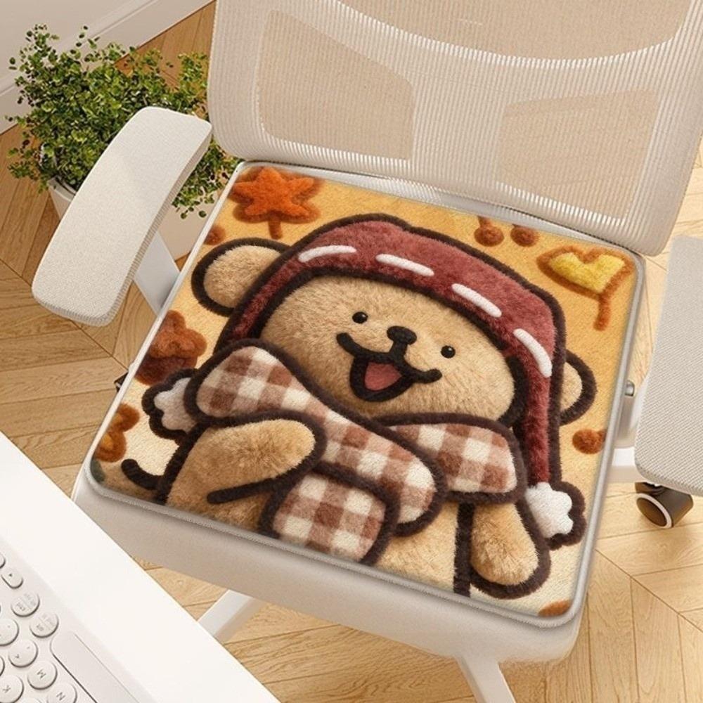 Cute 40*40cm Poker Cushion Soft Texture Fabric Seat Cushion Abstract Design Abstract Cushion Office