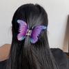 Women Hair Claw Colorful Imitation Butterflies Design Hair Clip Non-Slip Secure Grip Back Head Hair Clip Hair Accessories
