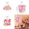 Valentines Day Pink Door Decor For Party Environment With Paper Material Hanging Accessories