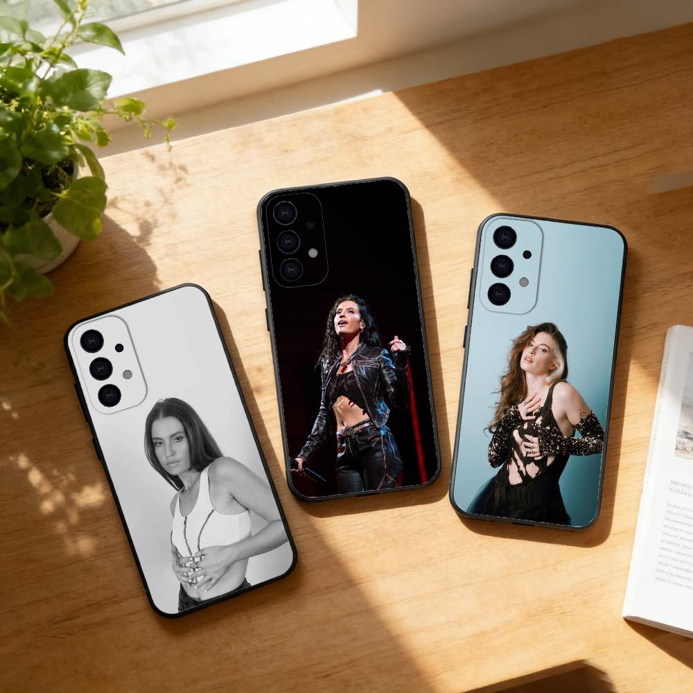 Чехол для телефона певицы Кэри Флетчер для Samsung S25,24,23,22,30,21,10,9,Ultra,Plus,Lite Мягкий черный чехол