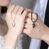 1 пара магнитных парных ожерелий для влюбленных, готическое панк-сердце, ожерелье для мужчин, свадебные украшения для пар, подарок на день святого Валентина