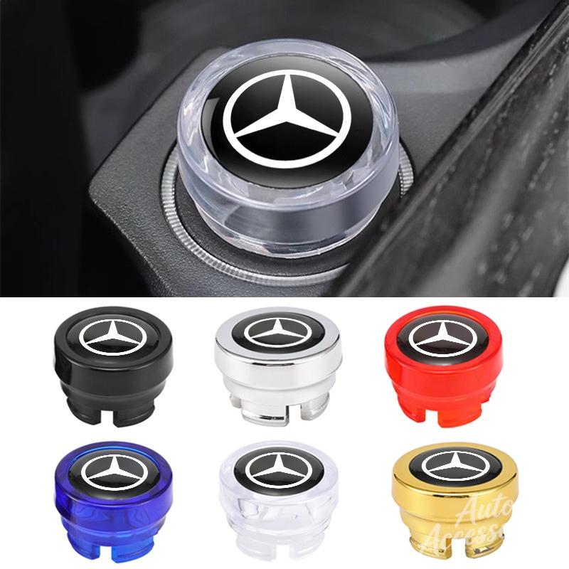 HXA1 Car Cigarette Lighter Plug Cover Decoration DustProof Cap For Mercedes Benz AMG GLE CLS GLC CLA GLA GLK W205 C300 W203 Sticker