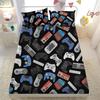 Gamepad Pattern Mattress Three-Piece Digital Printing Mattress Bedding Set Adult Children