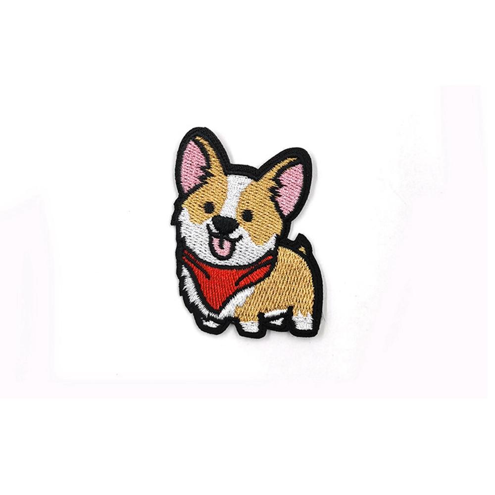 Корги такса корги для одежды, вышивки, ткани для шитья, нашивки с рисунком собаки, аппликации