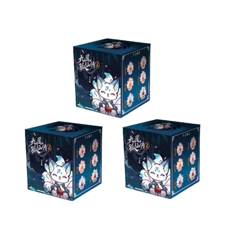 Hot- Luminous Nine-Tailed Fox Fairy Legend 2 Generation Series Blind Box Cute Desktop Ornaments Decorated Girl Holiday Gi