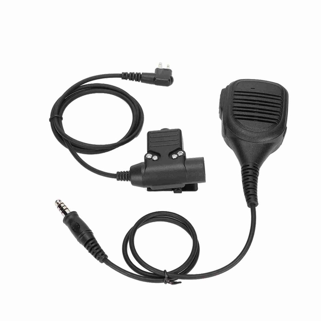 Двусторонний микрофон для радиосвязи с плечевым креплением 7,1 мм, ручной микрофон U94 PTT с усиленным кабелем для Motorola GP88 GP300