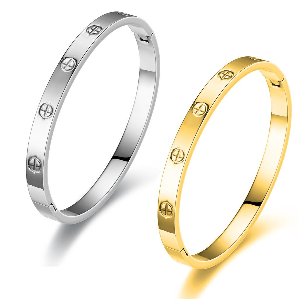 Браслет из нержавеющей стали для женщин, простые браслеты с крестом на руку, парные браслеты, ювелирные аксессуары, подарки