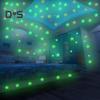 100 Pcs Luminous Stars Wall Stickers Glow In The Dark Wall Decals Non-adhesive Star Stickers with Adhesive Tape Included for Ceiling Bedroom Kids