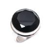 Black Spinel Gemstone 925 Sterling Silver Jewelry Ring Size 8