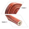 High Temperature Resistant Fiberglass Tube Silicone Resin Coated Glass Fiber Braided Fireproof Sleeve Fire Retardant Casing Pipe