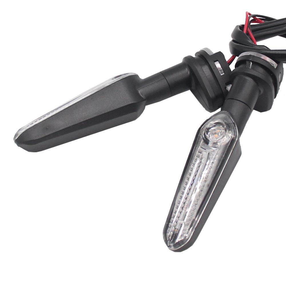 2 шт. Светодиодный указатель поворота с прозрачной линзой, янтарный свет для Yamaha FZ MT XSR YZF Tracer