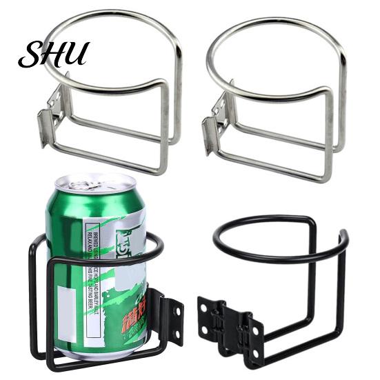 Boat Interior Drink Holder Metal Cup L-shaped Outlet Universal Stand Iron Fixed Accessory Teacup Rack Multi-Purpose Seat with 4 Installation Screws