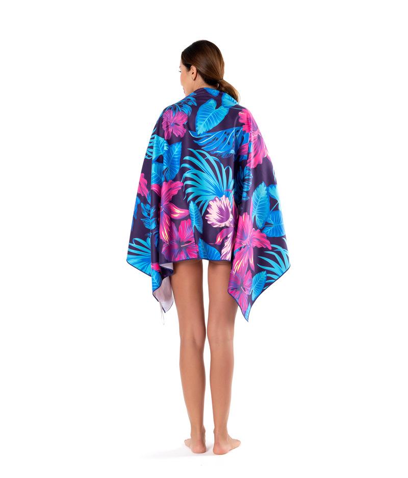 Принтованное быстросохнущее банное полотенце Пляжное полотенце не прилипает к песку