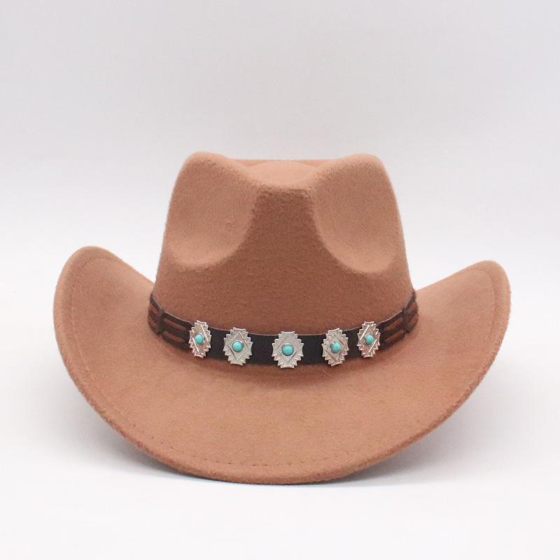 Vintage Ethnic Style British Panama Hat Hat With Hat Ring Clothing Hat Peach Heart Top Jazz Hat