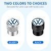VW GTI GOLF 2026 Hot For VW VOLKSWAGEN 4pcs/set Car Tire Valve Cap Car Styling Accessories For Volkswagen Golf-5 6 7 Bora Jetta