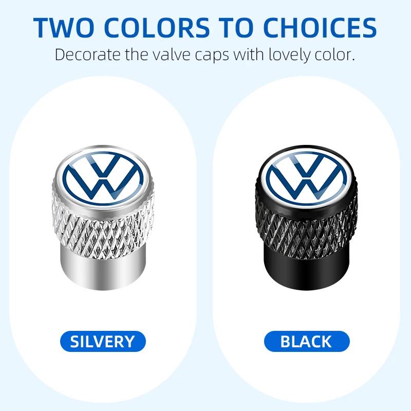 VW GTI GOLF 2026 Hot For VW VOLKSWAGEN 4pcs/set Car Tire Valve Cap Car Styling Accessories For Volkswagen Golf-5 6 7 Bora Jetta