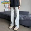 Мужские брюки для бега Y2K весна-лето, повседневные брюки на шнурке, спортивные штаны, быстросохнущие, мешковатые, с широкими штанинами, тренировочные брюки, брюки для мужчин, уличная одежда, хай-стрит