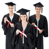 Congrats Grad Graduation Gown Set Bling Removable Tassel 2023 Happy Graduation Mortarboard Hat
