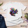 Cute Squirrel Colorful Polygonal Sciuridae Pop Art Escurel Raglan Unisex T-shirt