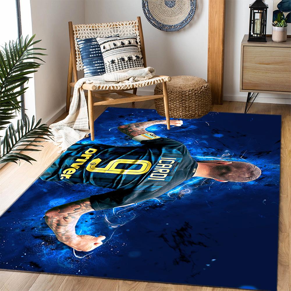 Argentina Football Player Carpet Suitable for Dining Room Bedrooms Entryway Game Room Anti-slip Rug Office home decor Gift for Festivals