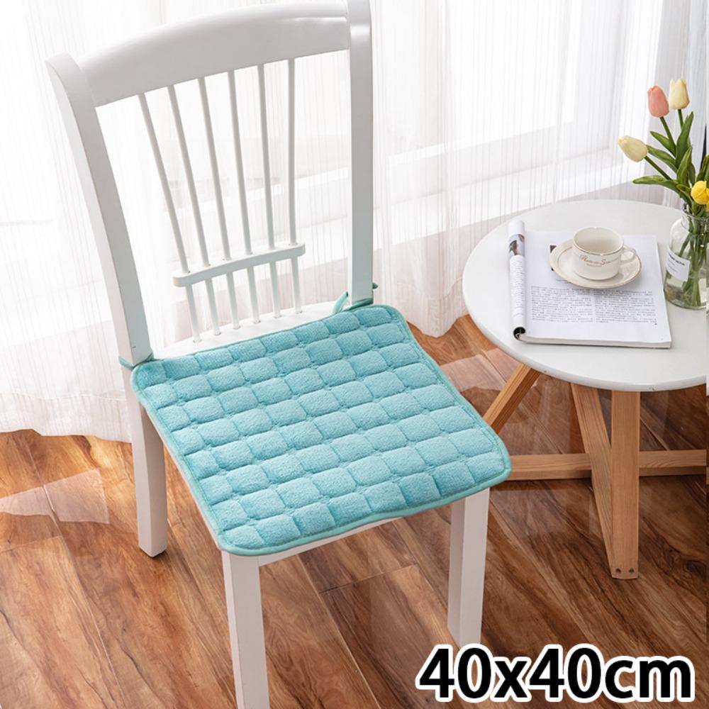 Мягкая подушка на сиденье 45x45 см Фланель Плюс Вельвет Подушка для студенческого стула Квадратная Теплая Подушка на сиденье автомобиля Офисный Домашний декор