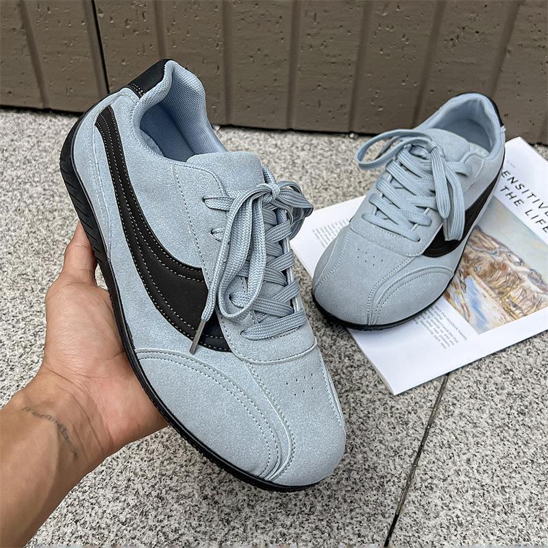 Модная мужская обувь с низким подъемом Весна Осень Сетчатая Дышащая Уличная Нескользящая Обувь Легкие Удобные Модные Шнуровка Повседневная Обувь