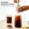 Кофейник Yousheng Cold Brew объемом 750 мл, кувшин для заваривания холодного кофе на 2 минуты с фильтром из нержавеющей стали для домашнего использования, чайник для приготовления холодного кофе