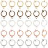 PH PandaHall 15 пар 5 цветов 11 мм круглые латунные серьги-кольца на клипсах для ушей без прокола, аксессуар для изготовления сережек своими руками, смешанные цвета