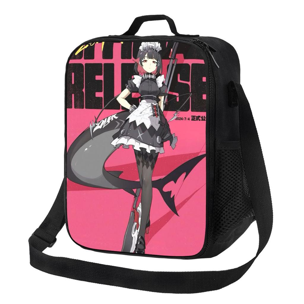 Ellen Joe Zenless Zone Zero Insulated Lunch Bag Women Bento Storage Food Boxes Leakproof Container Cooler Thermal Lunch Box Tote