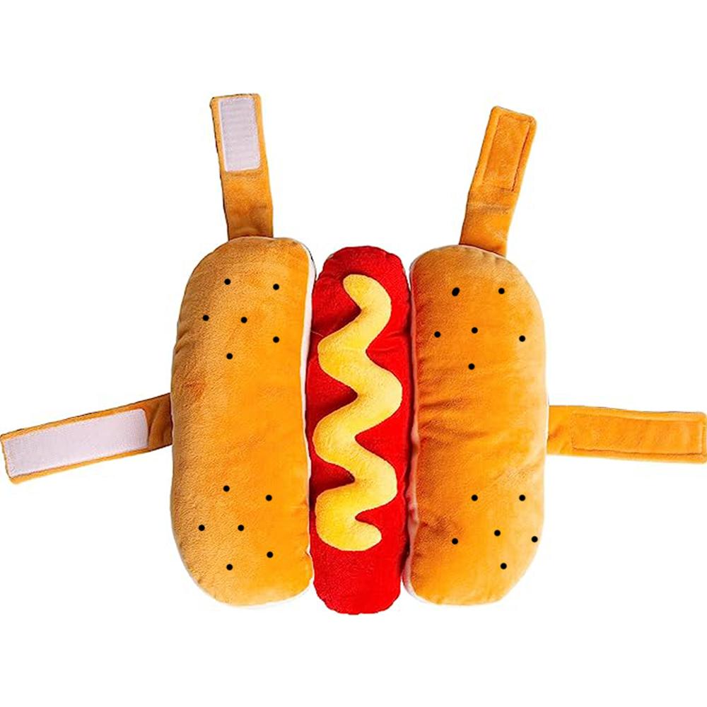 Костюм собаки на Хэллоуин, плюшевый косплей, забавный наряд для хот-догов, костюмы для домашних животных, сфинкса, щенка, подарок на вечеринку, котенок, теплый наряд для таксы, одежда, товары для домашних животных