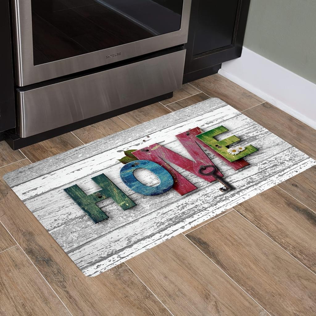1PC Cowhide Pattern Kitchen Rug Non-Slip Door Mats Pop design Bathroom Rug Bath Mat Carpet for Home Sink Laundry Decor