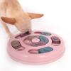 Dingdong Pet Pet Intelligence Development Puzzle Snack Toy IQ Toy Round Diameter 23cm X Height 2.5cm, Pink, 1 Piece