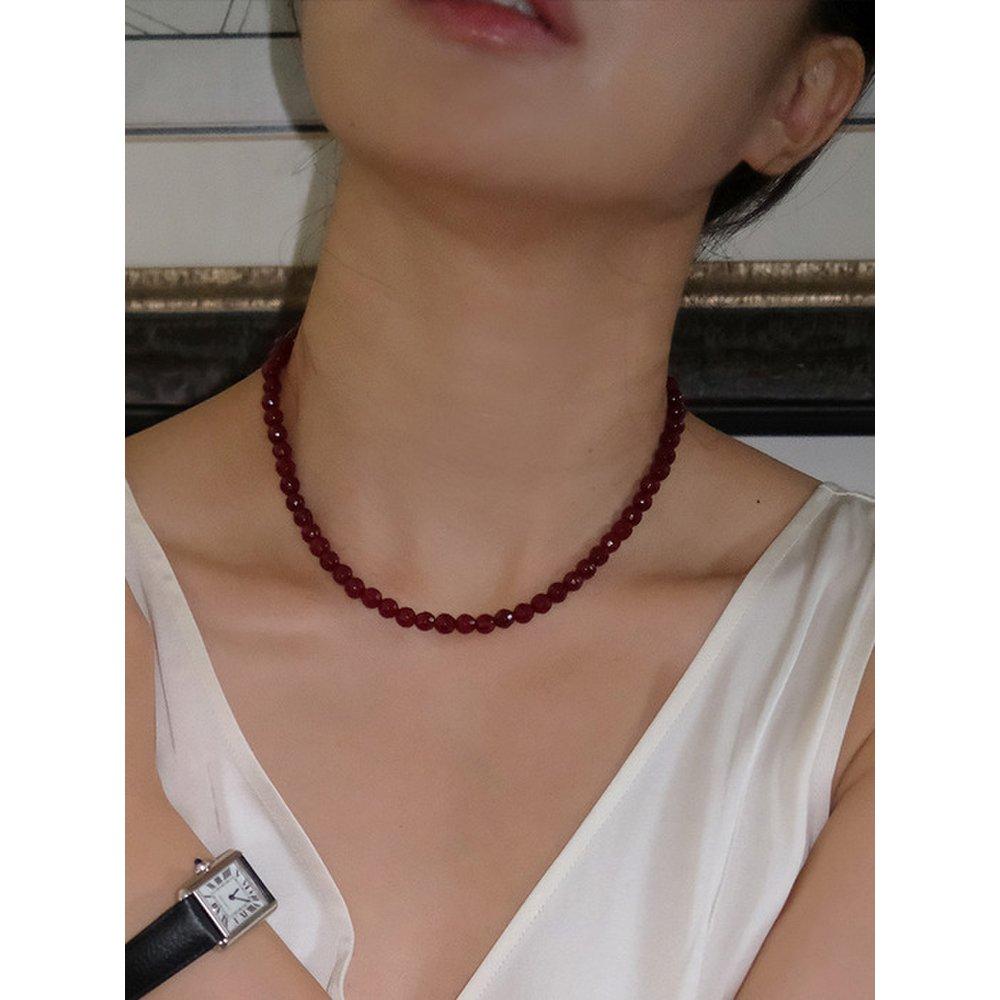 925 Silver. Grapeberry Necklace (6Mm)