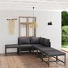 Day and Night - Day and Night Garden Furniture Set 6 Pieces and Gray Synthetic Rattan Cushions