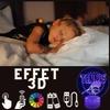 Lampe de chevet led - sport tennis - 3d - tactile - rechargeable usb - 16 couleurs
