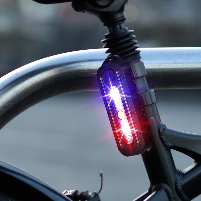 1 шт. светодиодный мигающий предупредительный световой сигнал USB перезаряжаемый мини-фонарик на плечо полицейский фонарь с зажимом для велосипеда задний фонарь для шлема предупредительный световой сигнал YSL