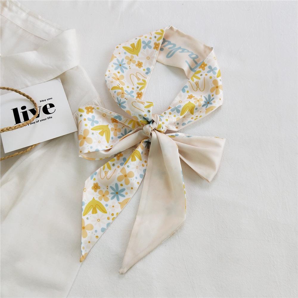 New Scarves Silk Scarves Women'S Spring And Autumn Season Long Decorative Professional Scarves Summer Thin Styles Paired With Shirts Stylish