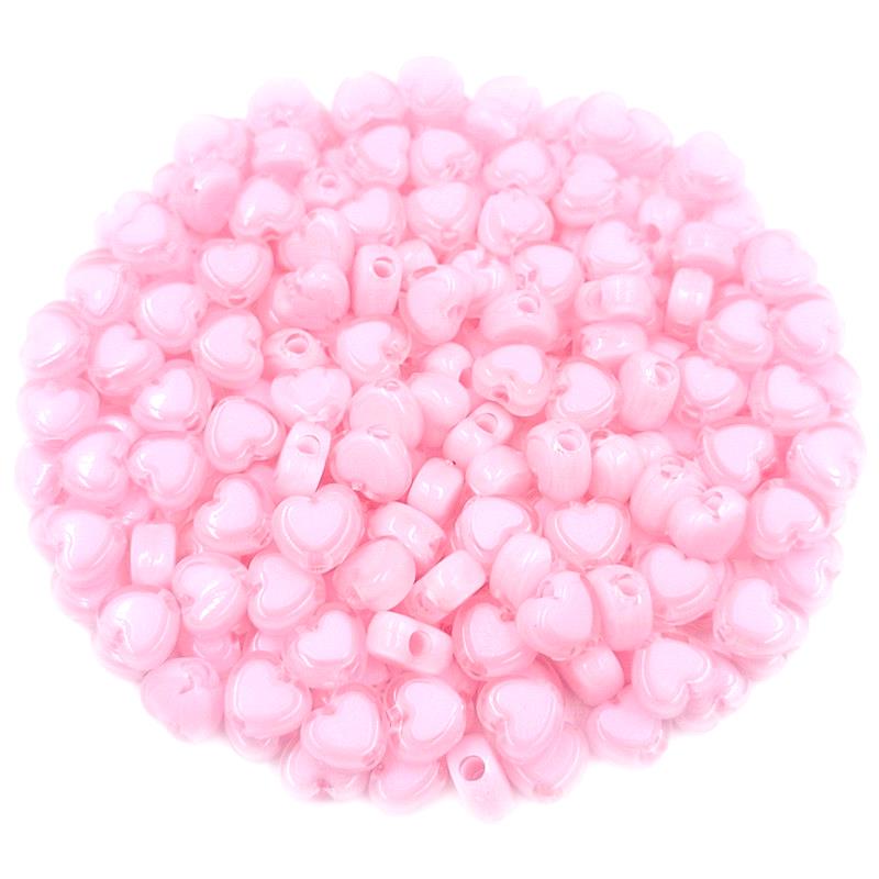 Плетеные бусины для изготовления ювелирных изделий Бусины-разделители в форме сердца DIY Ручная работа 50 шт. 7 мм Сэндвич Красочные прозрачные подвески Акриловые бусины-разделители