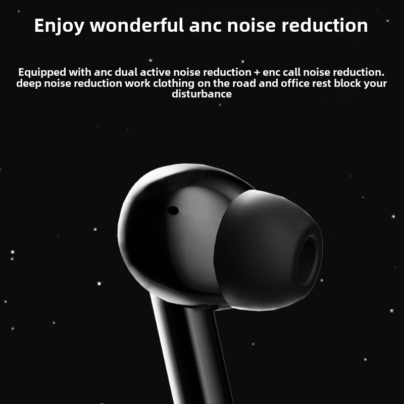New Active Noise-cancelling ENC Bluetooth 5.3 Headset Button Battery Ultra Long Life TWS