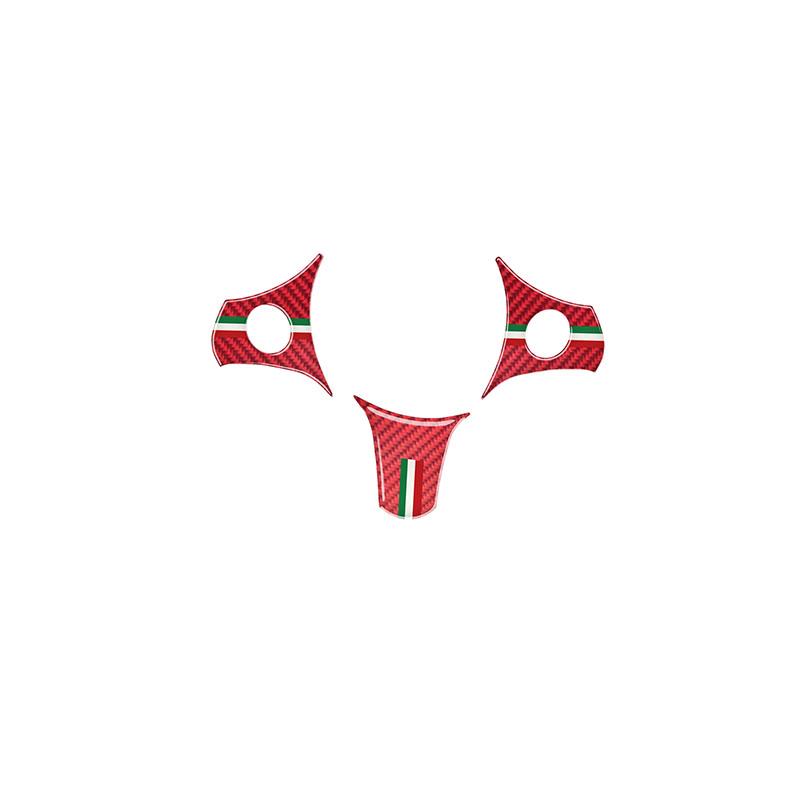 Steering Wheel Panel Decoration Patch Carbon Fiber Car Stickers For Alfa Romeo 2004-2011 Brera 159 Spider Interior
