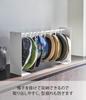 Yamazaki Tower Hat Storage x D15 x Keeps Hats in 6127 Stand, White, Approx. W40.5-70 H37cm, Shape,