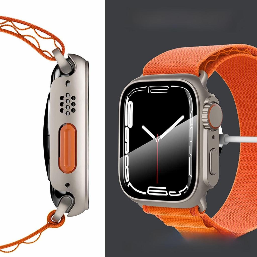 Ультра корпус часов: Чехол Quick-Swap S10 для Apple iWatch S9, защитная пленка из закаленного поликарбоната толщиной 49 мм