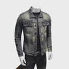 Мужская 2023 Marvel Venom Slim Ripped Denim Motorcycle Jacket - Ретро Европейский и Американский Стиль