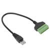ПВХ RJ45 штекер к зеленому терминалу без сварки короткий кабельный адаптер аксессуар