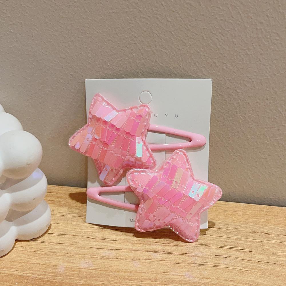 2 шт. новые милые заколки для волос принцессы с бабочкой и пентаграммой для девочек, детские головные уборы, заколки для волос, заколки, аксессуары для волос