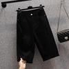 Women's Plus Size Denim Stretch Shorts Short Loose Casual Torn Shorts