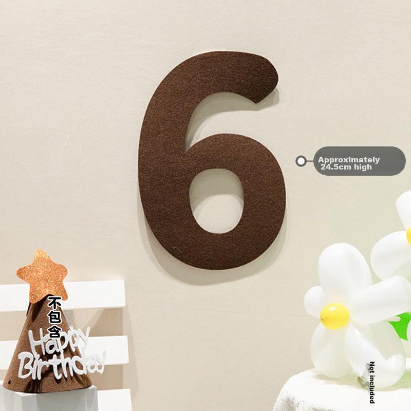 MODUO Birthday Scene Decoration Balloon, Thickened Non-Woven Fabric Number 1 for Birthday