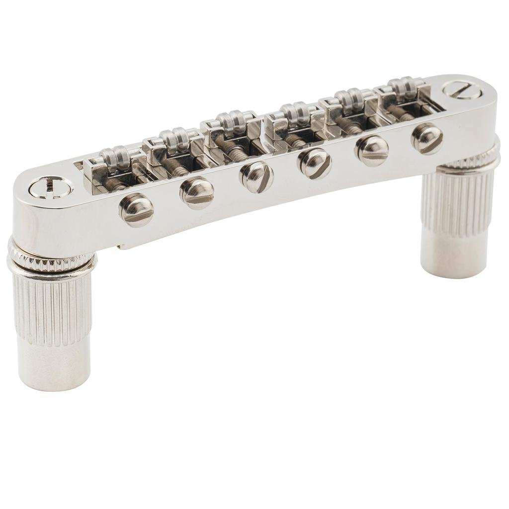 Musiclily Pro Pitch Roller Saddle Bridge for and Les Paul SG Electric Nickel 10.4mm Tune-O-Matic LP, Epiphone, Guitars,