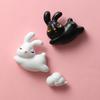 Little Rabbit Refrigerator Magnet Cartoon Cute 3D Magnet Sticker Refrigerator Home Decoration Accessories Po Wall